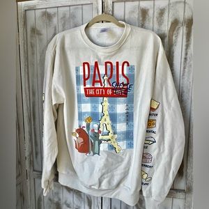 Disney Remy’s Ratatouille Paris The City Of Cheese Adult Pullover Size M NWT